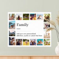 Family Definition Personalized 16 Photo Collage