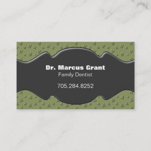 Family Dentist Business Card - Happy Teeth
