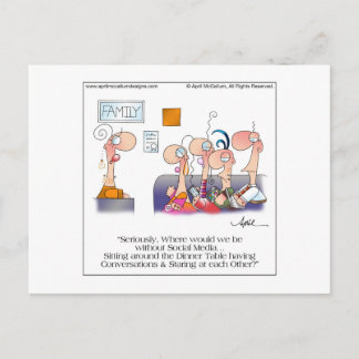 FAMILY DINNER Postcard by April McCallum