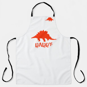 Family Dinosaurs Personalized Apron - Red Design!