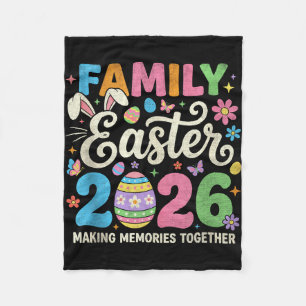 Family easter 2026 matching outfit making memories fleece blanket