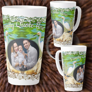 Family Egret On The Mismaloya River 0335 Latte Mug