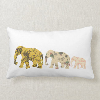 Family Elephants Lumbar Pillow