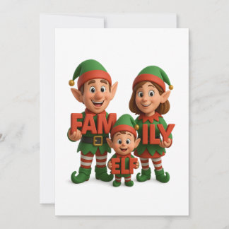 Family Elf - Merry Xmas Holiday Card