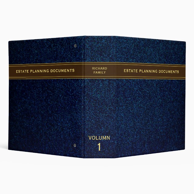 Family Estate Planning Portfolio Trust Navy Blue Binder (Background)
