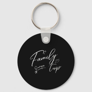 Family Europe Trip 2025 Cool Summer Adventure Vaca Keychain