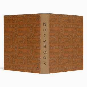 Family, Faith, Home, Love, Thankful Notebook Album Binder