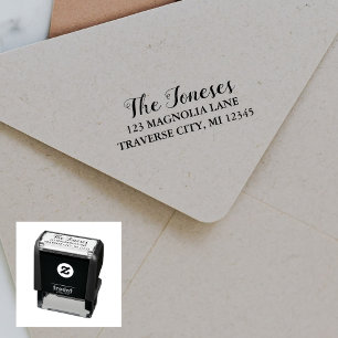 Family Fancy Return Address Self-inking Stamp