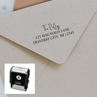 Family Fancy Return Address Self-inking Stamp