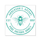 Family Farm Apiary Rustic Round Honey Stamp