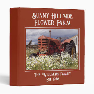 Family Farm Barn Red Tractor Photo Binder