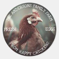 Family Farm Custom Funny Chicken Photo Template