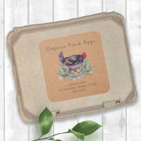 Family Farm Fresh Organic Chicken Egg Carton Kraft