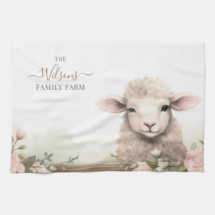 Family Farm Rustic Sheep  Kitchen Towel