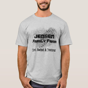 Family Farm T-shirt with tractor track