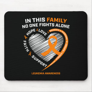 Family Fight Leukemia Awareness Products Gift Men Mouse Pad