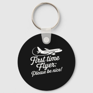 Family First Plane Ride Kids First Time Flyer  Keychain