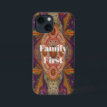 Family First Quote Phone Cover – Protective iPhone<br><div class="desc">Celebrate what matters most with this beautifully designed Family First iPhone case. Featuring elegant lettering and a vibrant artistic background, this phone cover is more than just protection — it’s a daily reminder of love, loyalty, and the people who mean everything to you. Perfect for parents, siblings, grandparents, or anyone...</div>