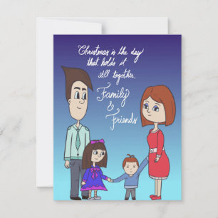 Family Flat Holiday Card