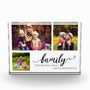 Family Forever 3 photo collage sweet quote mom kid Block