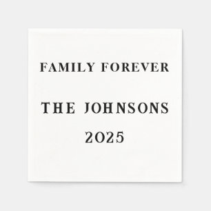 Family Forever Custom Napkins– Reunion Summer 2025 Napkin