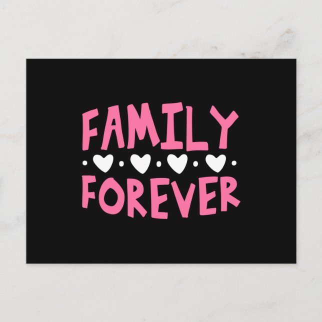 Family Forever Postcard (Front)