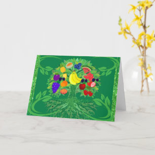 Family Fruit Tree Greeting Card
