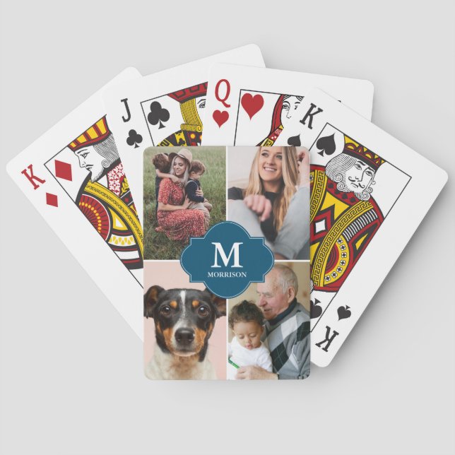 Family Fun Deck: Personalized Family Photo Playing Playing Cards (Back)