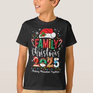 Family Funny Christmas Matching 2025 Santa Tee Paj