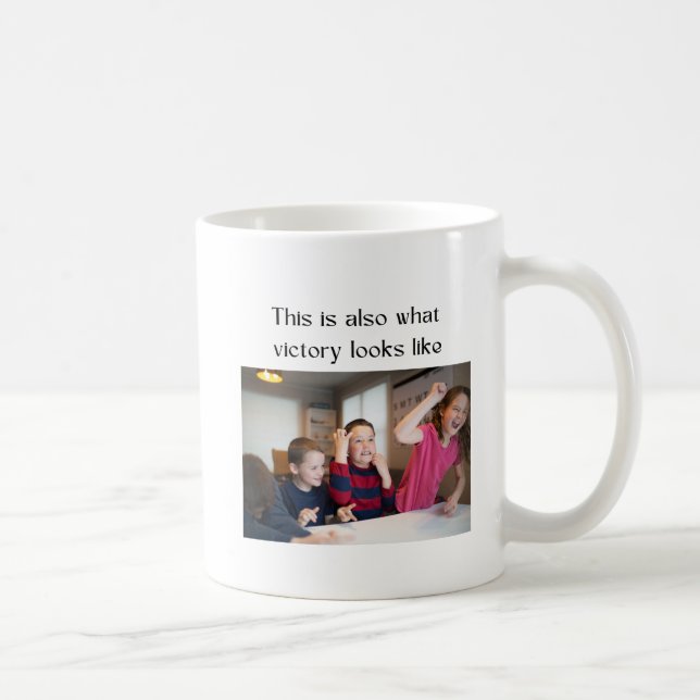 Family Game Night Fun, Winner Prize Card Club Coffee Mug (Right)