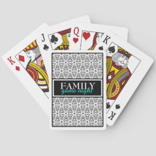 Family Game Night Pattern Classic Playing Cards