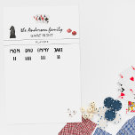 Family Game Night Score Tracker | Personalized  Magnetic Dry Erase Sheet<br><div class="desc">Cute personalized score card featuring your choice of personalization with room to write player names and their score. Add your custom wording to this design by using the "Edit this design template" boxes on the right hand side of the item, or click the blue "Customize it" button to arrange the...</div>