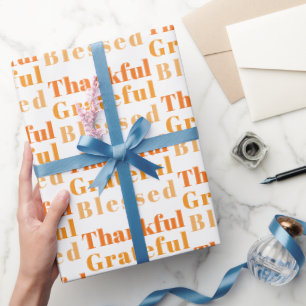 Family gathering Thanksgiving Dinner Wrapping Paper