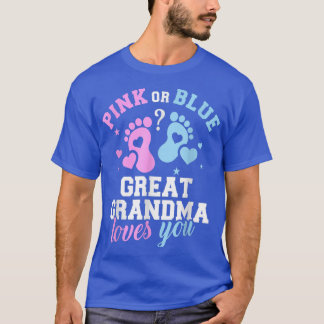Family Gender Reveal Grandma Love You T-Shirt