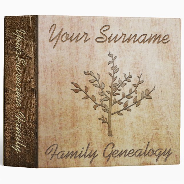 Family Genealogy Custom Binder (Front/Spine)