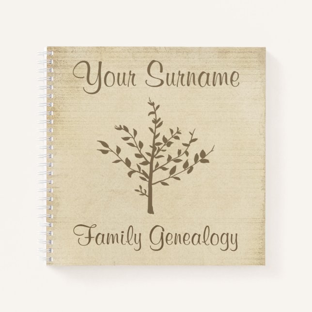 Family Genealogy Notebook (Front)