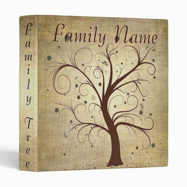 Family Genealogy Tree Binder (Front/Spine)