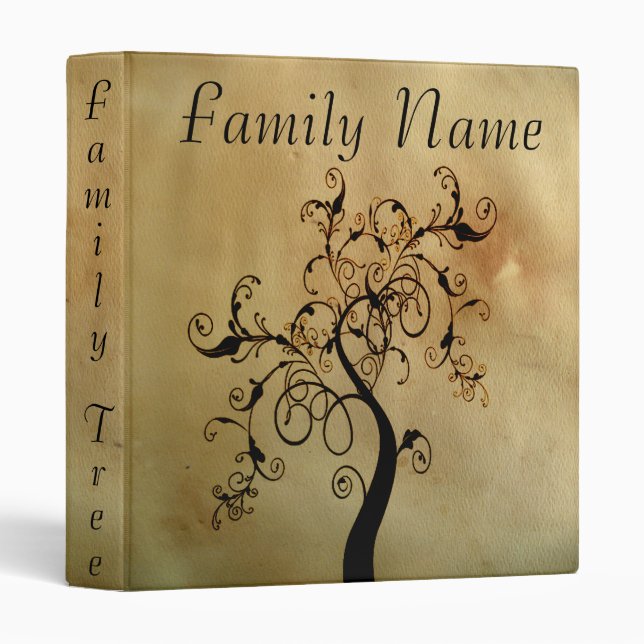 Family Genealogy Tree Binder (Front/Spine)