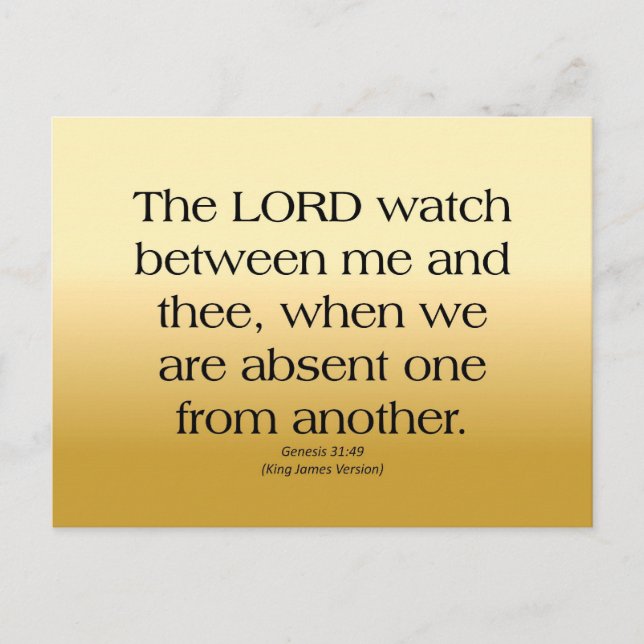 Family Genesis 31 Postcard (Front)