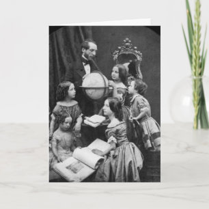 Family Geography Lesson ~ 1850 Card