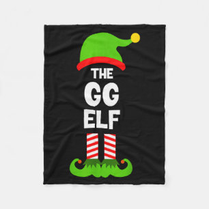 Family Gg Elf Christmas Matching Pajama Funny Fleece Blanket