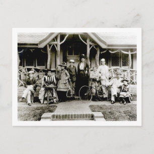 Family Group, c.1900 (b/w photo) Postcard