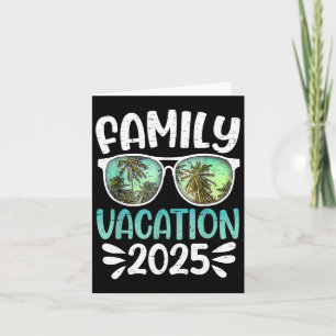 Family Group Matching Summer Beach Trip Card