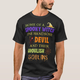 Family Halloween Quote With Witch Devil Spider T-Shirt