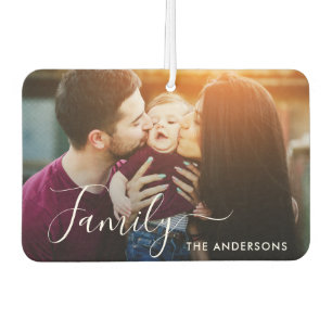FAMILY hand lettering custom photo Air Freshener