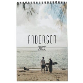Family happiness cute personalized calendar