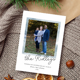 Family Happy Holiday Christmas Photo Card