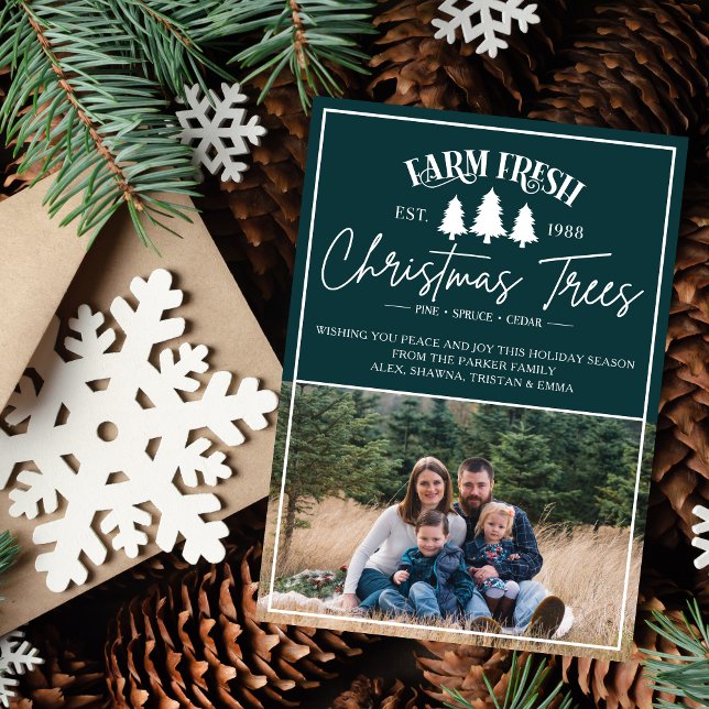 Family Happy Holiday Christmas Photo Card (Creator Uploaded)
