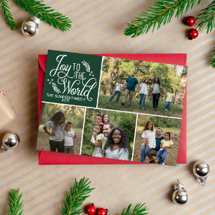 Family Happy Holidays Merry Christmas Photo Card