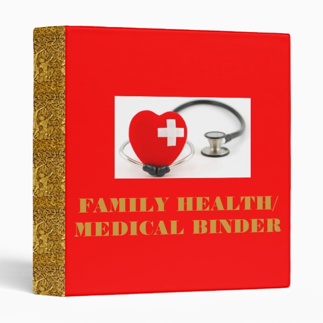 FAMILY HEALTH/ MEDICAL BINDER (Front/Spine)